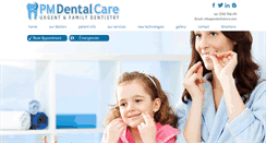 Desktop Screenshot of pmdentalcare.com