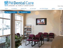 Tablet Screenshot of pmdentalcare.com